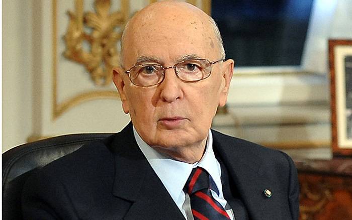 Il Presidente della Repubblica Giorgio Napolitano