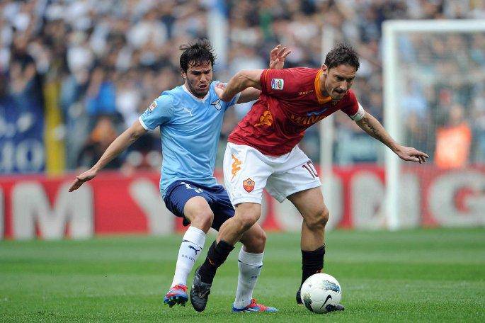 Totti nel derby dello scorso anno