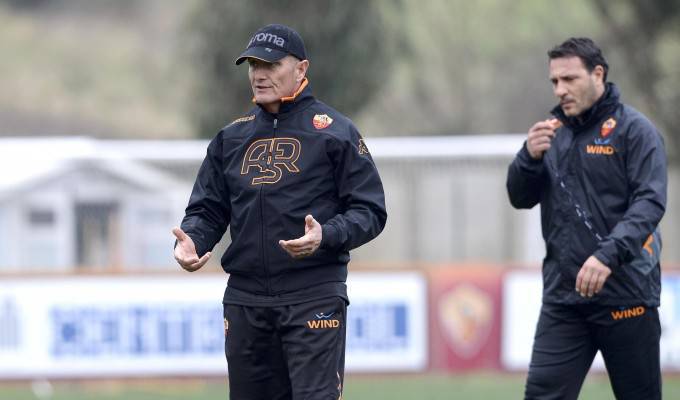 Andreazzoli in allenamento