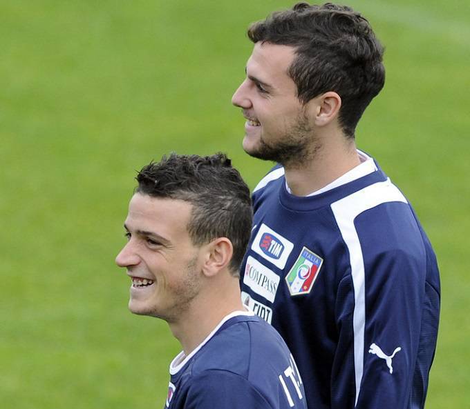 Mattia Destro e Alessandro Florenzi in nazionale