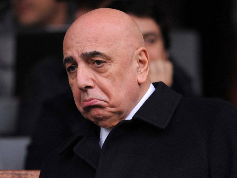 L'amministratore delegato del Milan Adriano Galliani