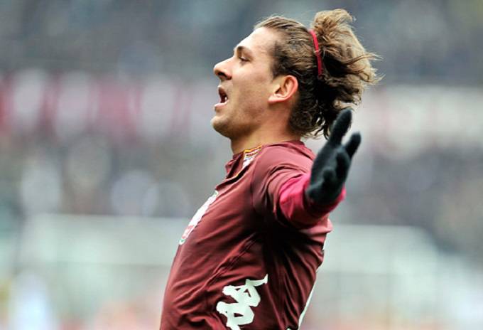 Il centrocampista del Torino Alessio Cerci