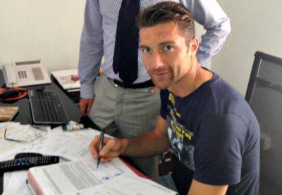 De Sanctis firma con la Roma
