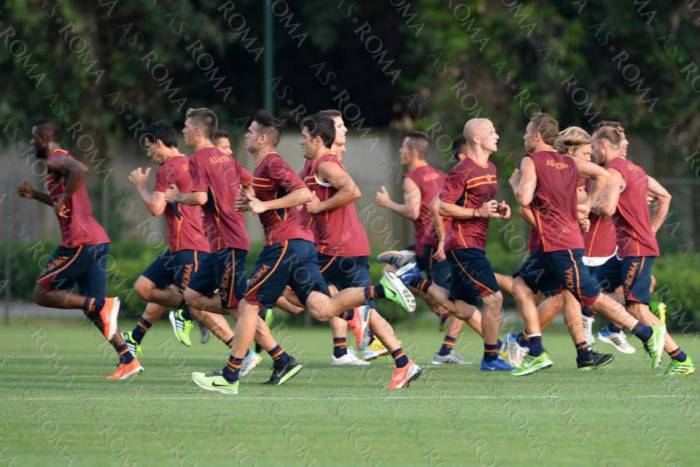 Allenamento giallorosso