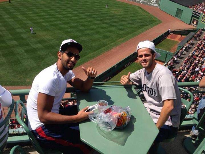 Benatia e Pjanic al Fenway Park