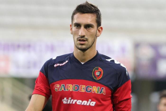 Il difensore del Cagliari Davide Astori