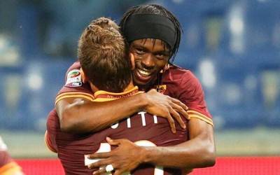 Totti abbraccia Gervinho