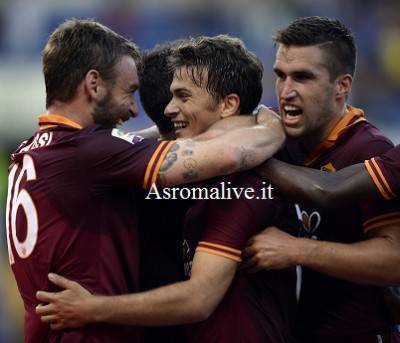 L'esultanza della Roma dopo il gol di Ljajic (Getty Images)