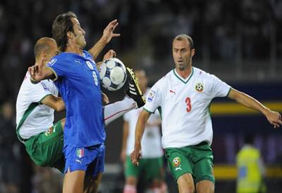 Un'immagine di Gilardino contro la Bulgaria