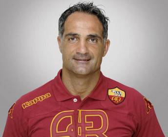 Il preparatore dei portieri della Roma Guido Nanni
