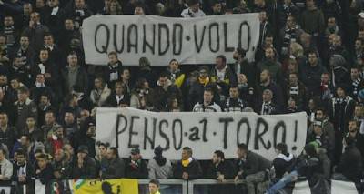 Striscione Juve