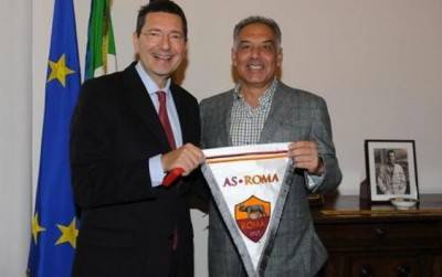 Il sindaco Marino con James Pallotta