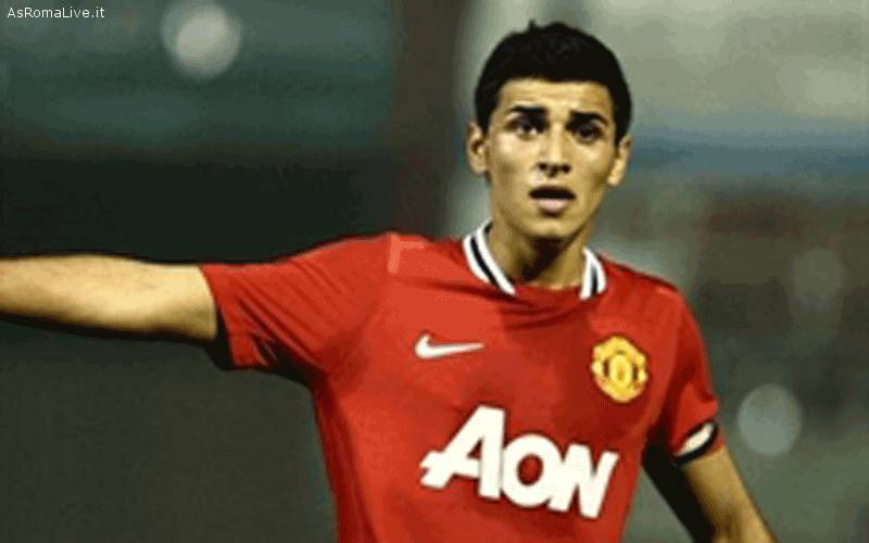 Davide Petrucci con la maglia del Manchester United