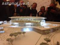 Modello plastico del nuovo stadio 