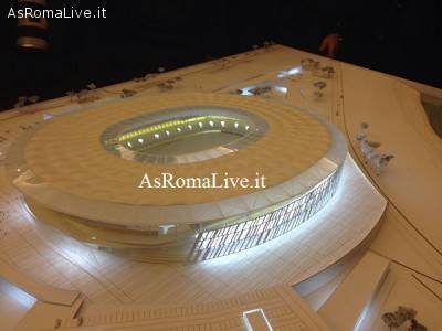 ModelloPlastico del nuovo stadio 