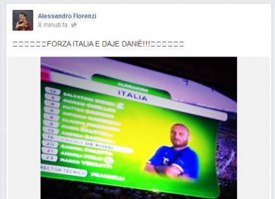 Florenzi su Facebook
