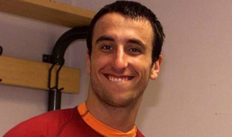 Ginobili con la maglia della Roma