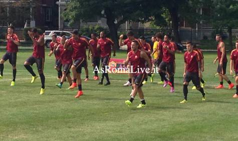 As Roma Tour Usa Boston Allenamento 1