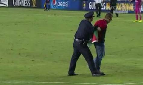 Invasione Roma-Real (foto sky)