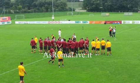Allenamento della Roma in Austria