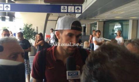 Strootman a Fiumicino