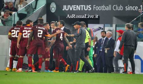 Juventus-Roma proteste