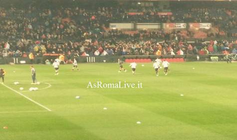 Il riscaldamento della Roma