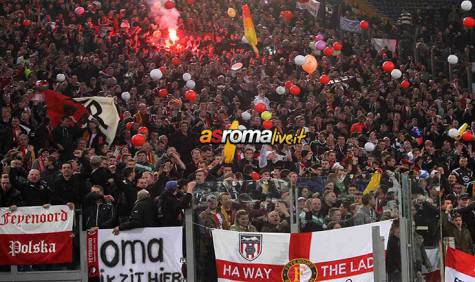 Roma-Feyenoord tifosi Feyenoord