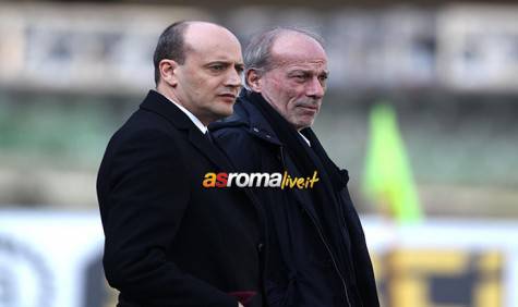 Chievo-Roma Baldissoni e Sabatini