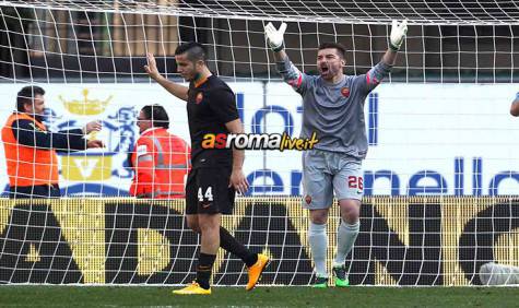 Chievo-Roma Manolas e De Sanctis