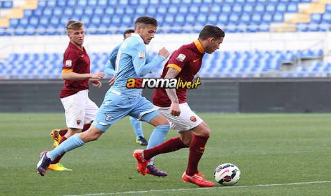 Primavera Roma-Lazio Sanabria in azione