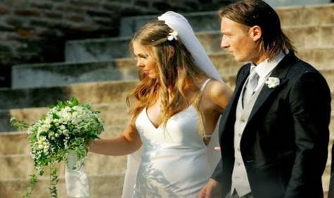 Ilary e Totti al matrimonio