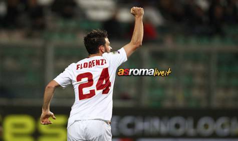 Sassuolo-Roma esultanza di Florenzi
