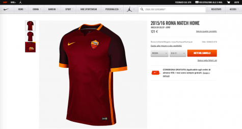 La nuova maglia della Roma in vendita online 
