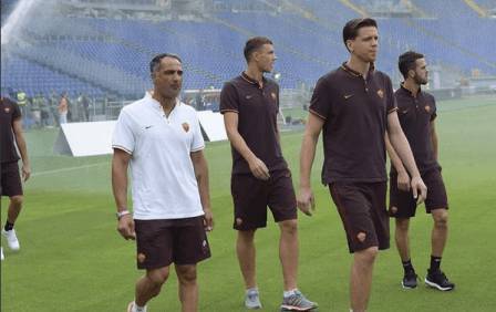 Roma sul campo (foto asroma.it)