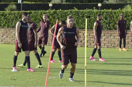 Totti a Trigoria (foto as roma)