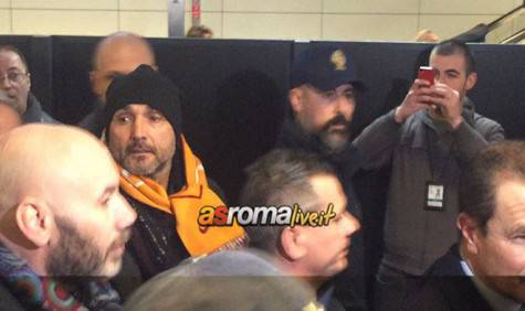 Luciano Spalletti a Fiumicino