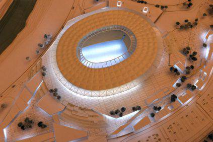 Modello del nuovo 'Stadio della Roma'