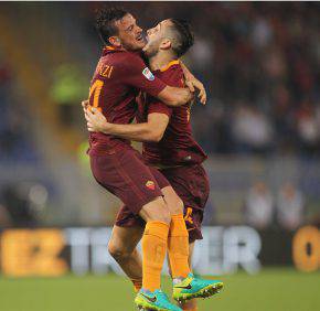 Alessandro Florenzi e Kostas Manolas