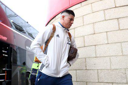 MIDDLESBROUGH, ENGLAND - MARCH 19: Marcus Rojo arrives prior to the Premier League match between Middlesbrough and Manchester United at Riverside Stadium on March 19, 2017 in Middlesbrough, England. (Photo by Matthew Lewis/Getty Images)