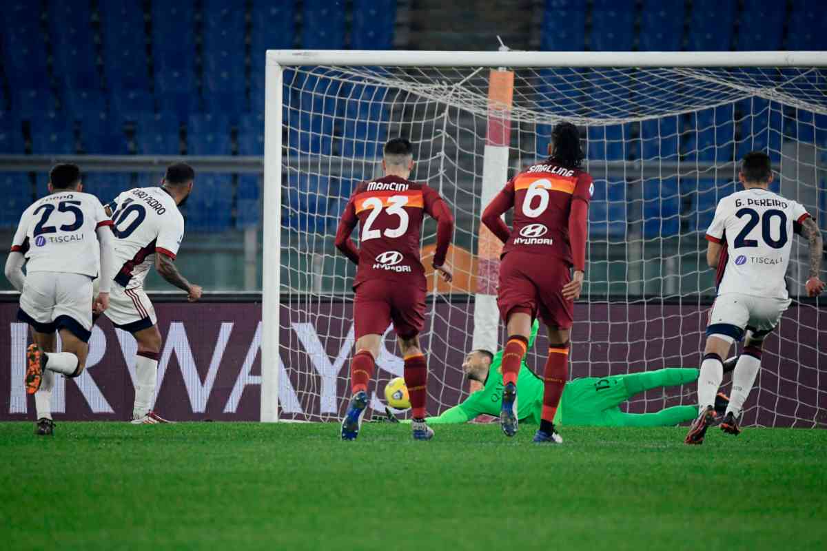 roma cagliari commenti social