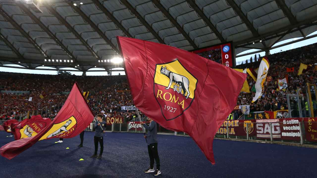 Bandiera Roma Curva Sud