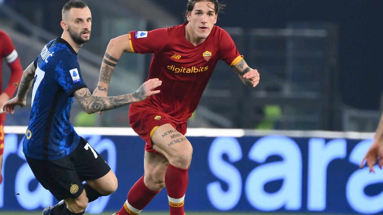 Roma-Inter Zaniolo Mancini