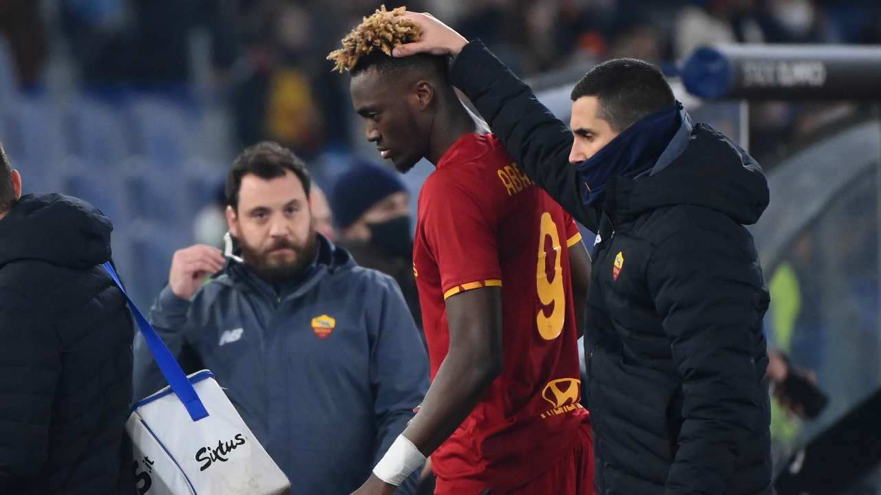 Roma-Samp Abraham Infortunio Diagnosi