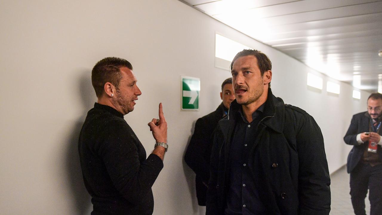 Antonio Cassano e Francesco Totti