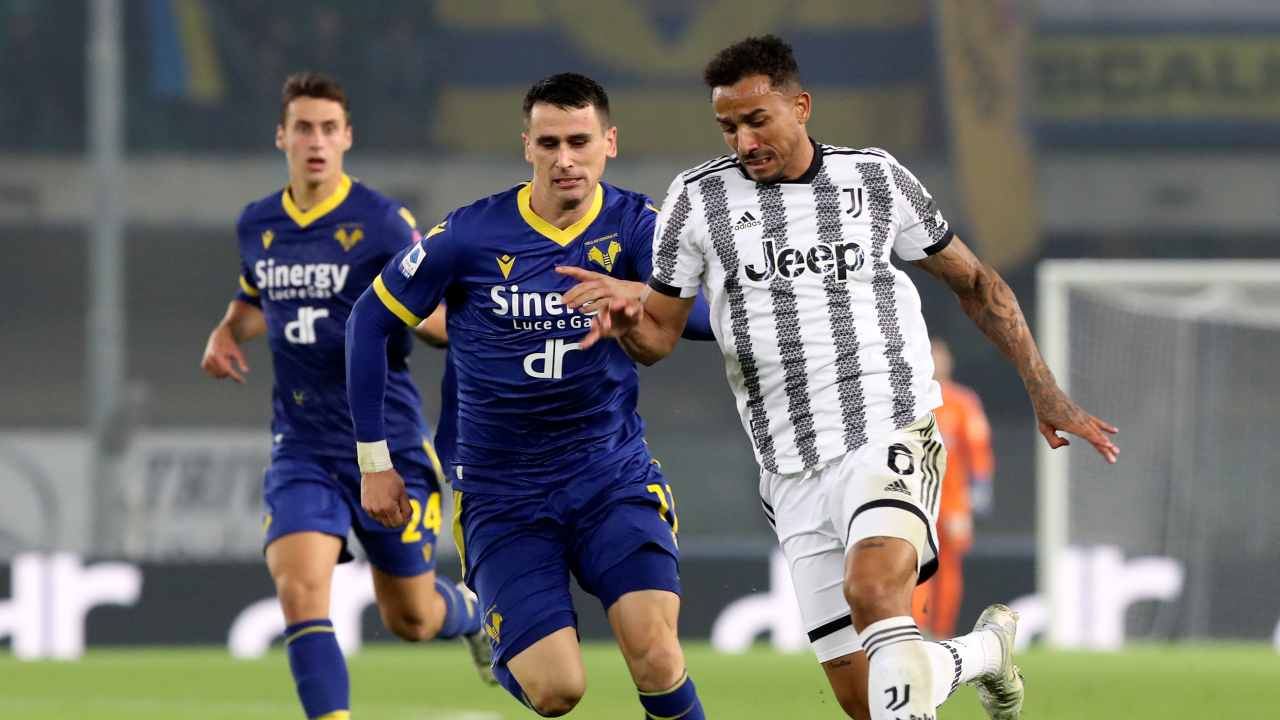 Caos Danilo in Verona-Juventus