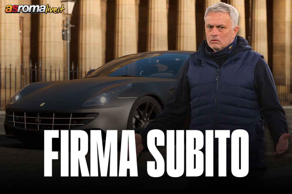 Calciomercato Roma, rinnovo imminente: compra la Ferrari e addio Mourinho