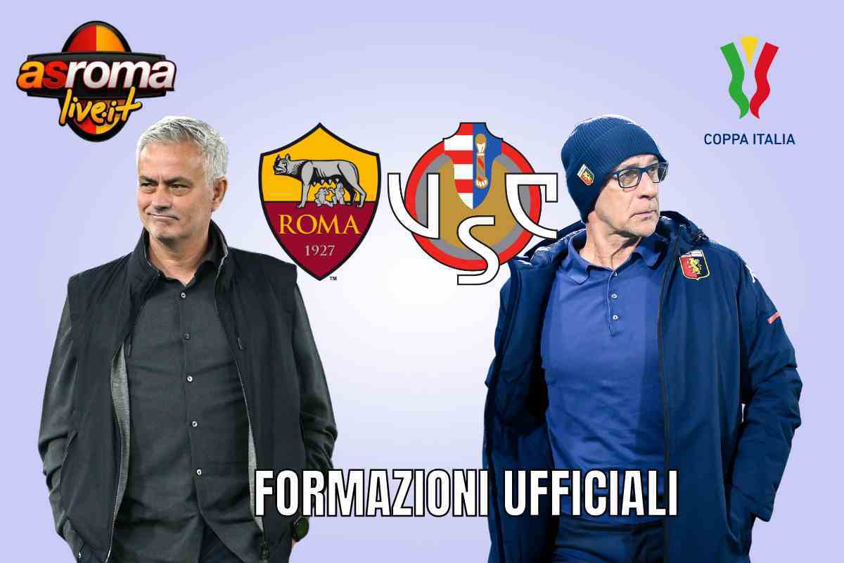 Roma-Cremonese, formazioni ufficiali: Belotti c'è, sorpresa a centrocampo