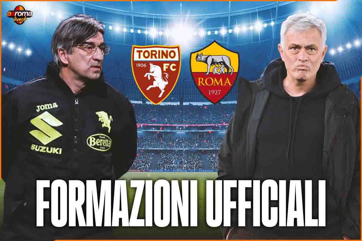 Formazioni ufficiali Torino-Roma