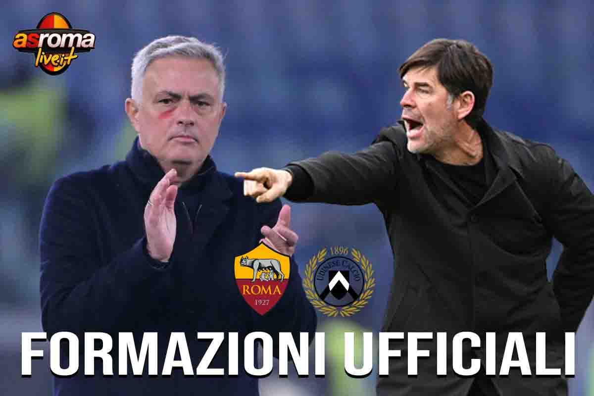 Formazioni ufficiali Roma-Udinese